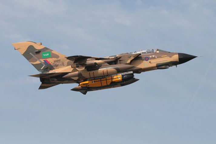 Tornado sprengjuflugvél flughers Saudi-Arabíu