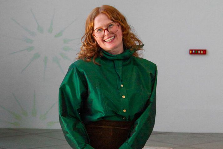 Hildigunnur Birgisdóttir var að opna sýninguna Jól í Ásmundarsal.