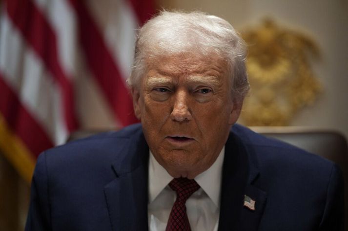 Donald Trump greindi fyrst frá árásunum.