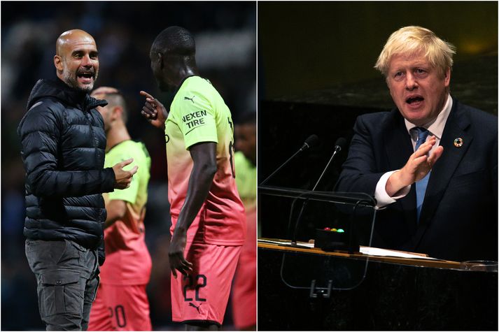 Guardiola og Boris. Myndin er samsett.