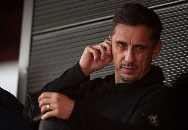 Salford City v Tranmere Rovers - Sky Bet League Two - The Peninsula Stadium Salford City co-owner Gary Neville in the stands during the Sky Bet League Two match at The Peninsula Stadium, Salford. (Photo by Nick Potts/PA Images via Getty Images)