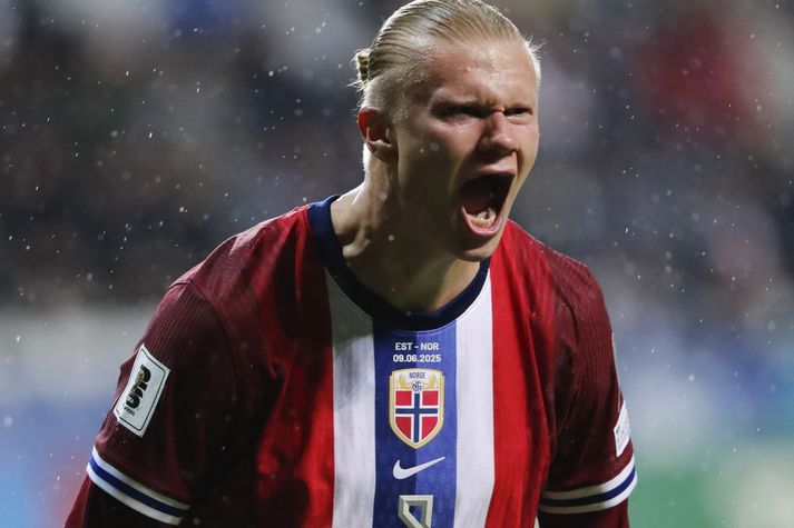 Erling Haaland hefur skorað flest mörk allra fyrir norska karlalandsliðið í fótbolta.