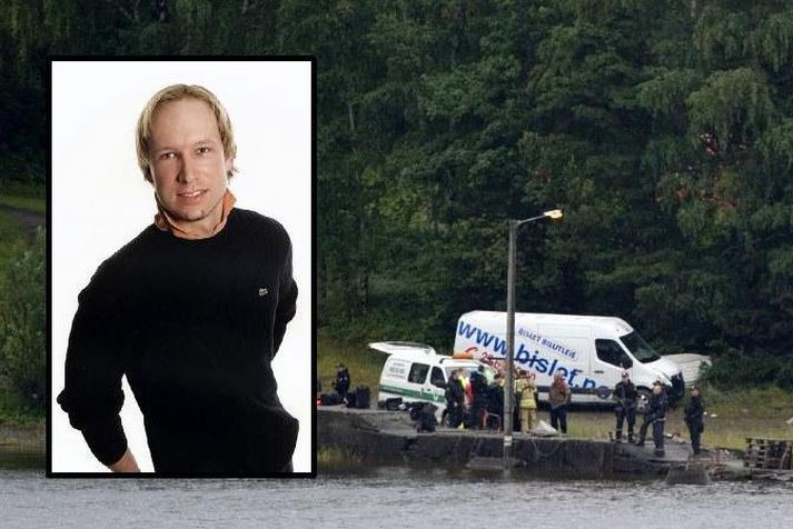 Breivik skaut á fólk sem reyndi að synda í burtu.