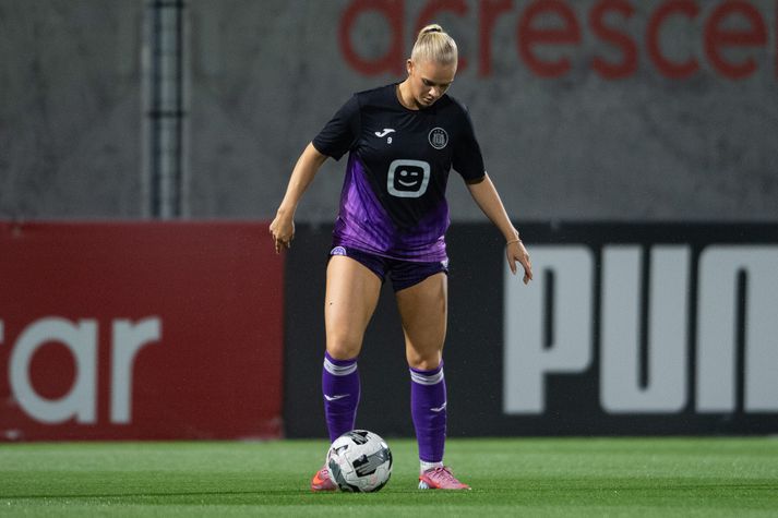 Vigdís Lilja Kristjánsdóttir var með tvær stoðsendingar fyrir Anderlecht í kvöld.