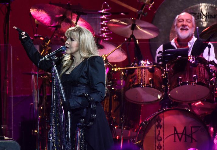 Stevie Nicks og Mike Fleetwood á tónleikum í Köln fyrir nokkrum árum.