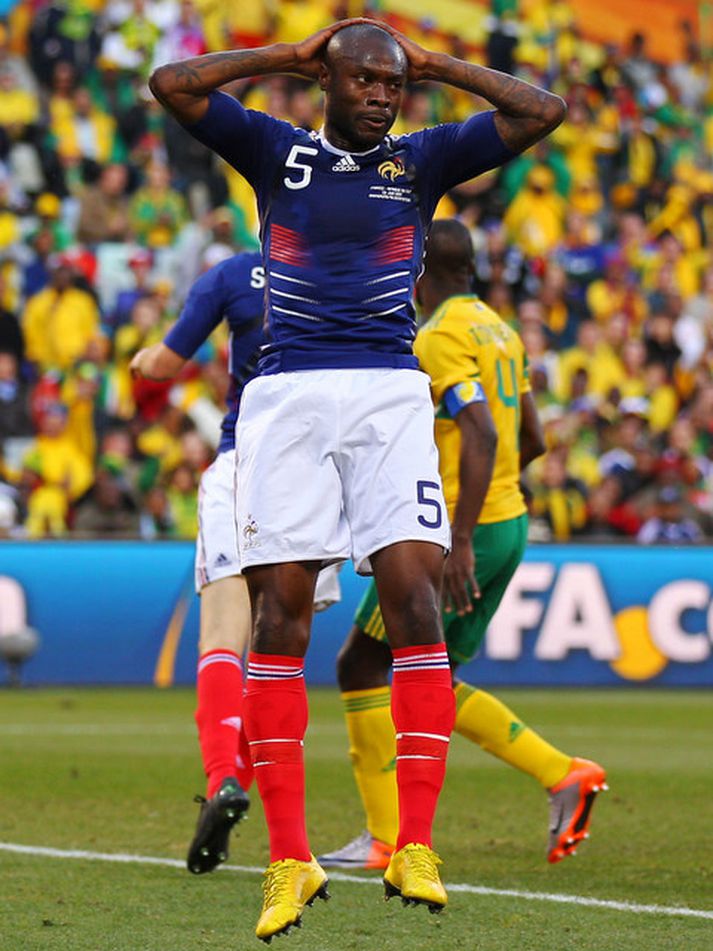 William Gallas lék með franska landsliðinu á HM.
