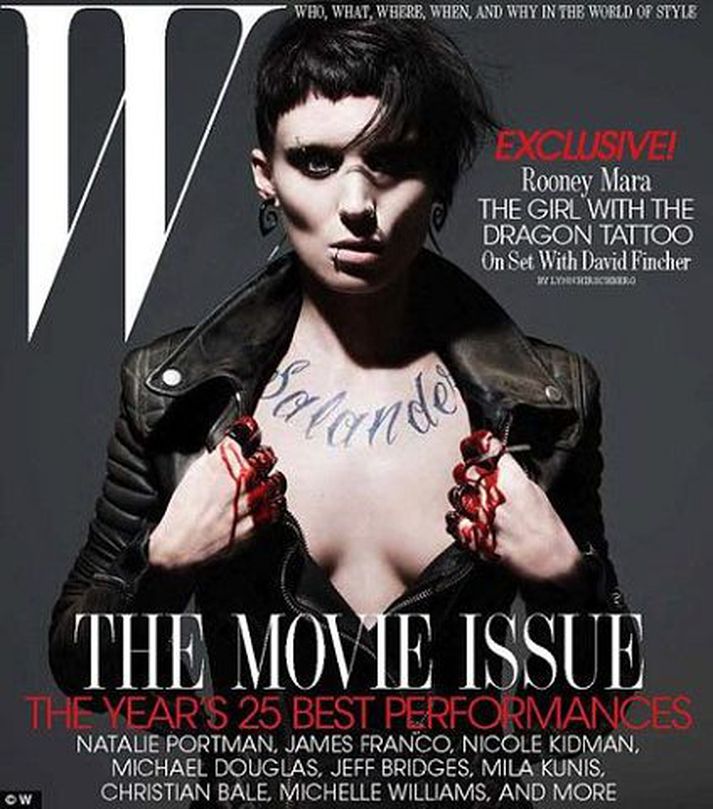 Rooney Mara í gervi hinnar óútreiknanlegu Lisbeth Salander.