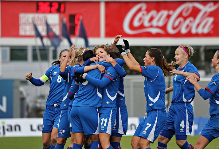 Allir leikmenn íslenska liðsins eru heilir heilsu og klárir í slaginn í dag.
fréttablaðið/daníel