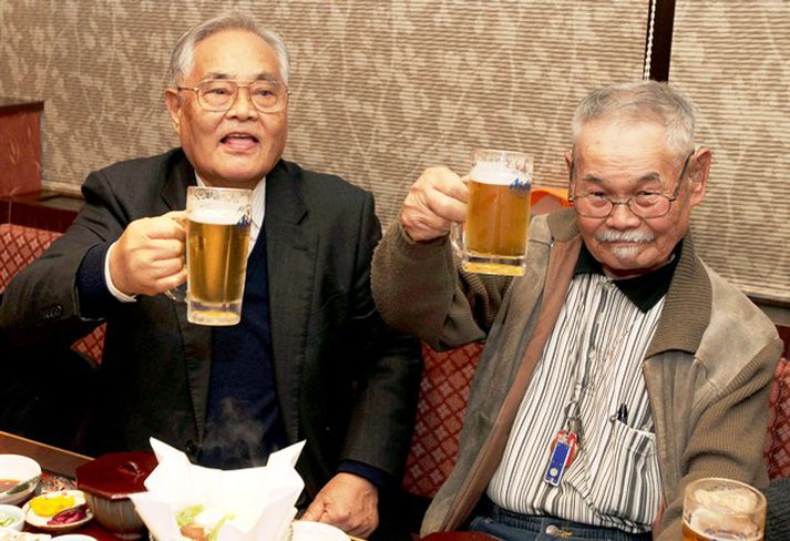 Bræðurnir Hiroshi Kamimura og Minoru Ohye.