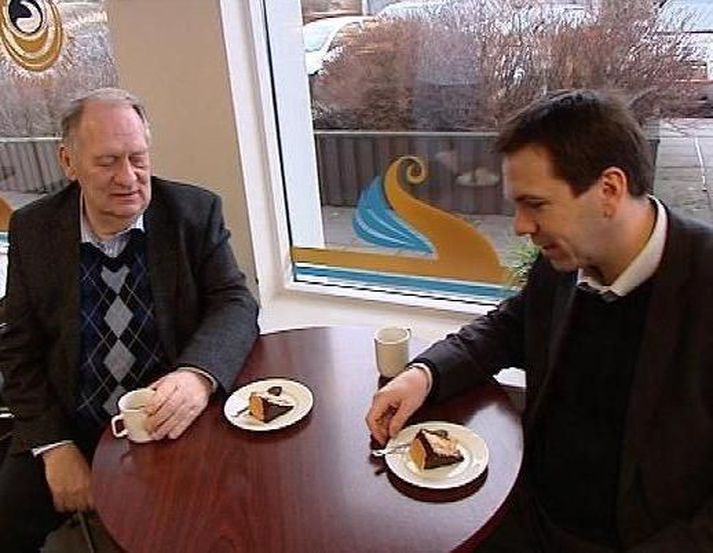 Stuðningsmenn Gunnars I Birgissonar og Ármanns Kr. Ólafssonar tókust á á aðalfundi sjálfstæðismanna í Kópavogi í kvöld.