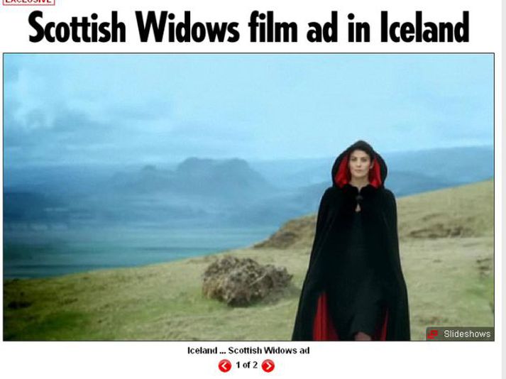 Skotland eða Ísland í bakgrunninum.