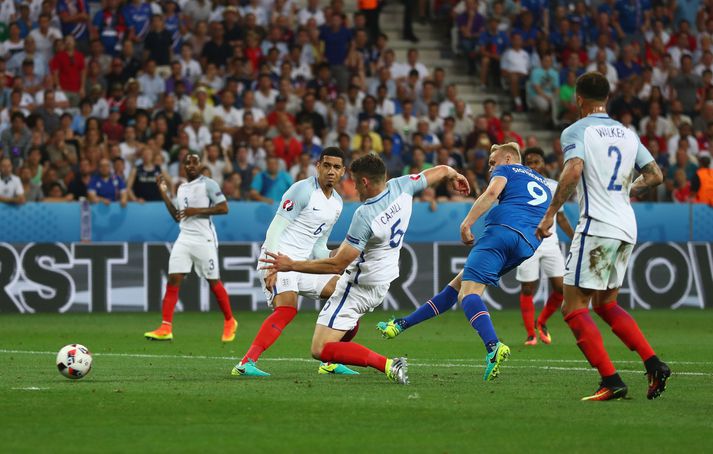 Ísland sló England út á EM í Frakklandi 2016 þar sem Kolbeinn Sigþórsson skoraði sigurmarkið.