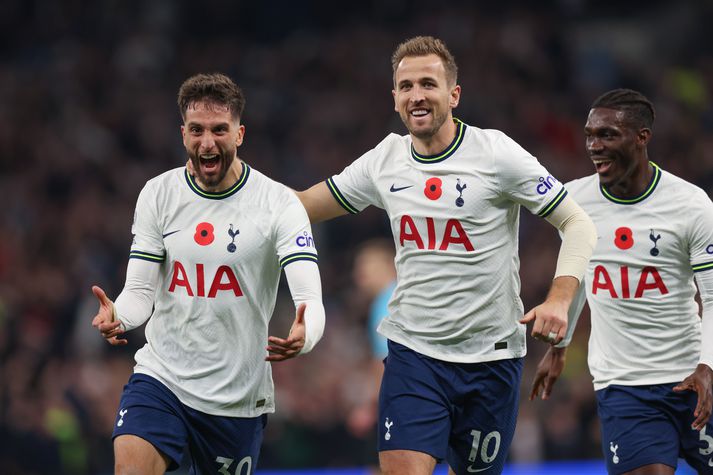 Tottenham vann ótrúlegan sigur á Leeds United í dag.