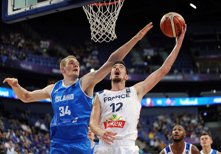 Tryggvi í leik með íslenska landsliðinu á Eurobasket í Finnlandi síðasta haust.