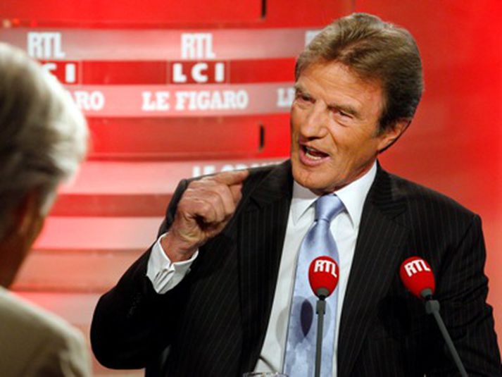 Bernard Kouchner í sjónvarpsviðtalinu þar sem hann lét ummælin falla í gær.