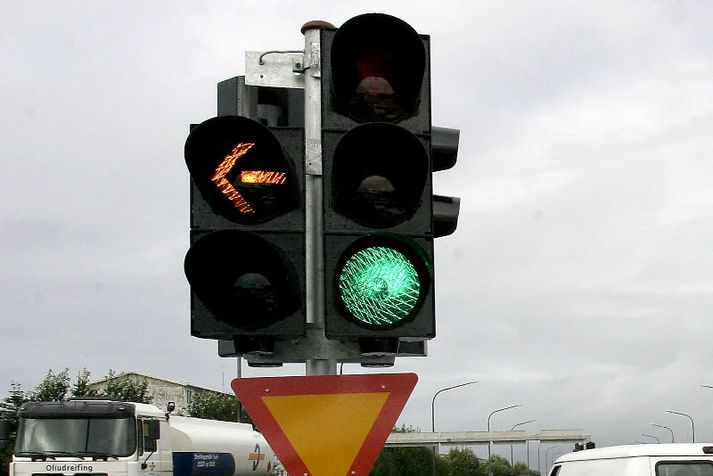 Umferðarljós.