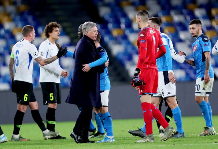 Carlo Ancelotti eftir leikinn í gær.