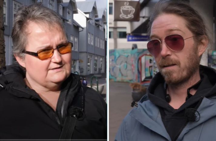 Lilja og Þorkell eru bæði með leiðsöguhund og skiptir það sköpum. 