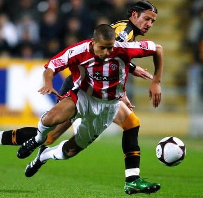 Naughton í leik með Sheffield United.