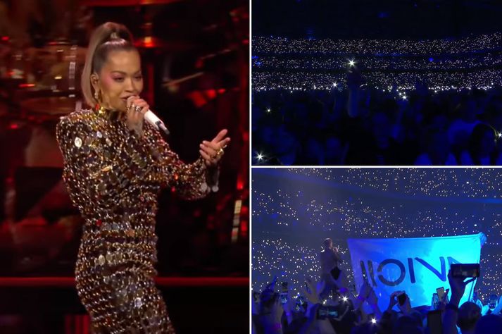 Fimmtíu þúsund gestir voru á minningartónleikum Avicii í Stokkhólmi. Meðal listamanna sem komu fram var Rita Ora.