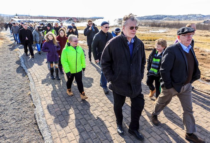 Ögmundur Jónasson var einn þeirra sem mótmæli gjaldtöku á svæðinu.