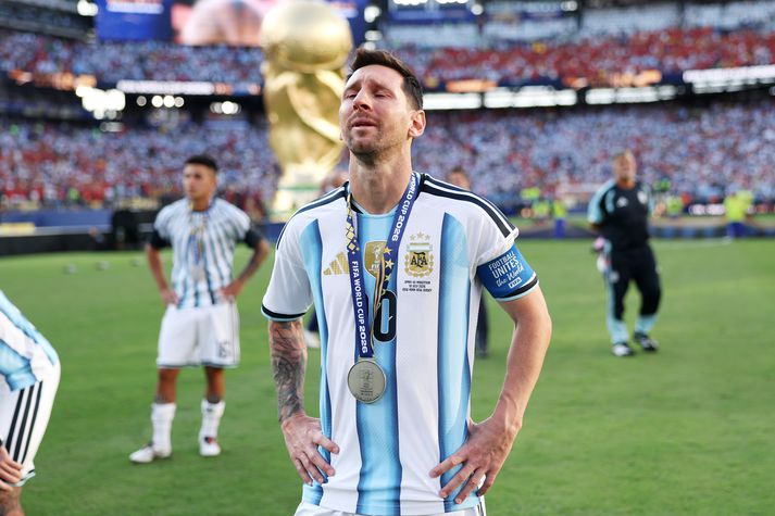 Lionel Messi var sár eftir að hafa tapað úrslitaleik heimsmeistaramótsins. Hann getur þó séð það góða sem gerðist á mótinu.