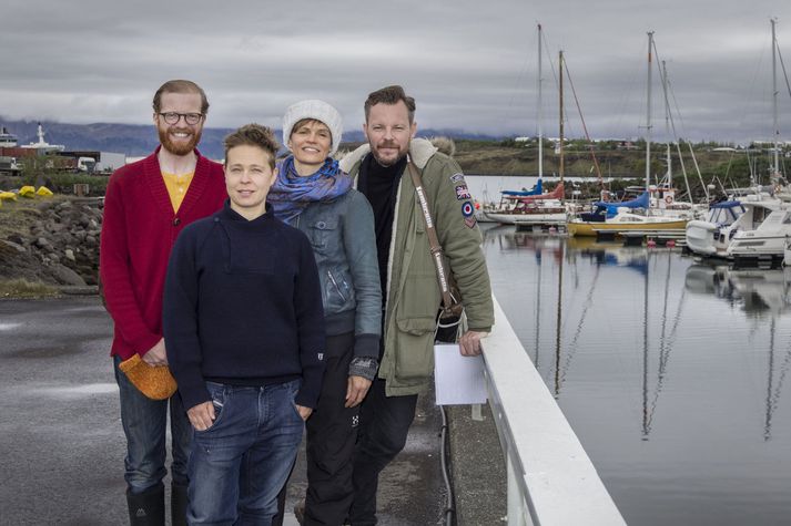 Hluti þeirra listamanna sem bjóða upp á einstakt ferðalag í Snarfarahöfn á Listahátíðinni í Reykjavík. 