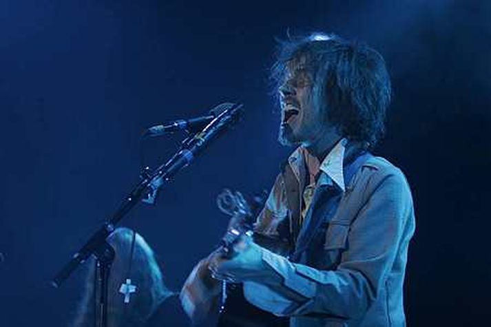 Damien Rice spilað á Náttúrutónleikunum svokölluðu hér á landi fyrir skömmu.