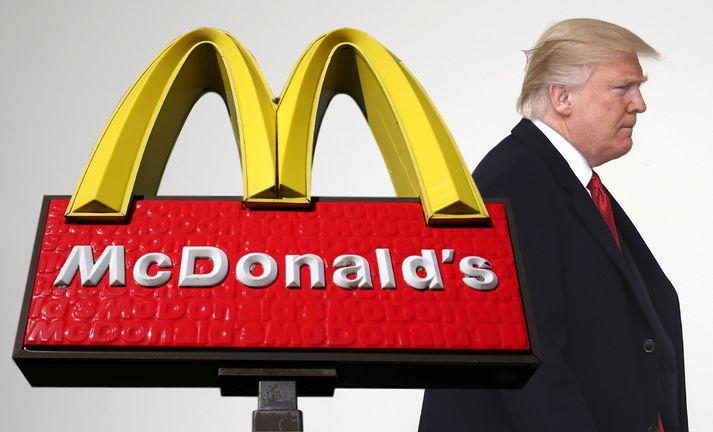 Donald Trump er mjög hrifinn af McDonalds.