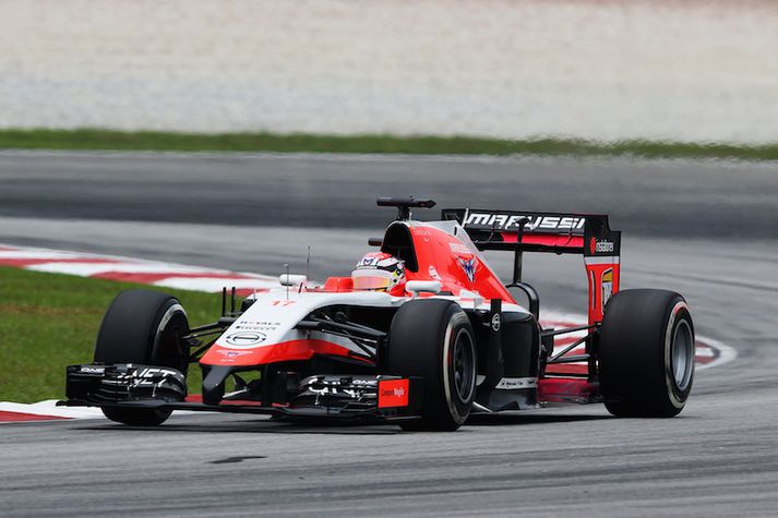 Jules Bianchi á Marussia bílnum