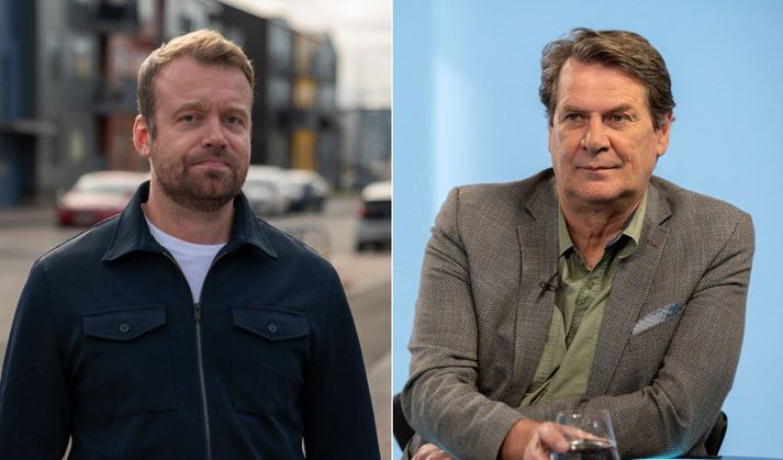 Þórður Snær Júlísson, framkvæmdastjóri þingflokks Samfylkingarinnar, og Brynjar Níelsson, sem skipar þriðja sæti á lista Sjálfstæðisflokks fyrir borgarstjórnarkosningar. Brynjar kallar nýjust grein Þórðar hræðsluáróður og til marks um taugaveiklun innan Samfylkingar í aðdraganda kosninga. 