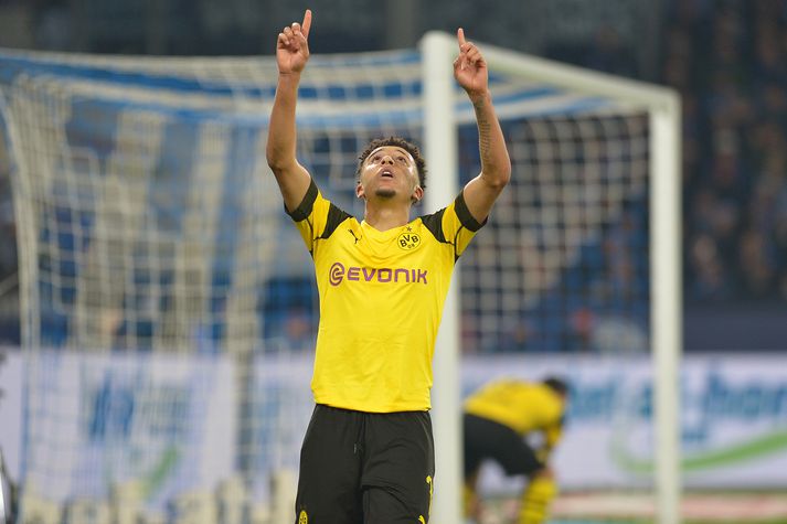 Jadon Sancho hefur slegið í gegn hjá Dortmund.