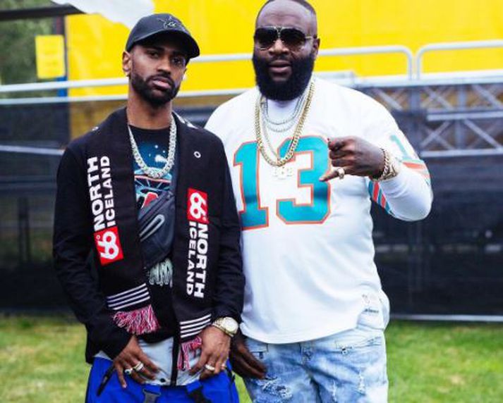 Big Sean og Rick Ross saman á hátíðinni.