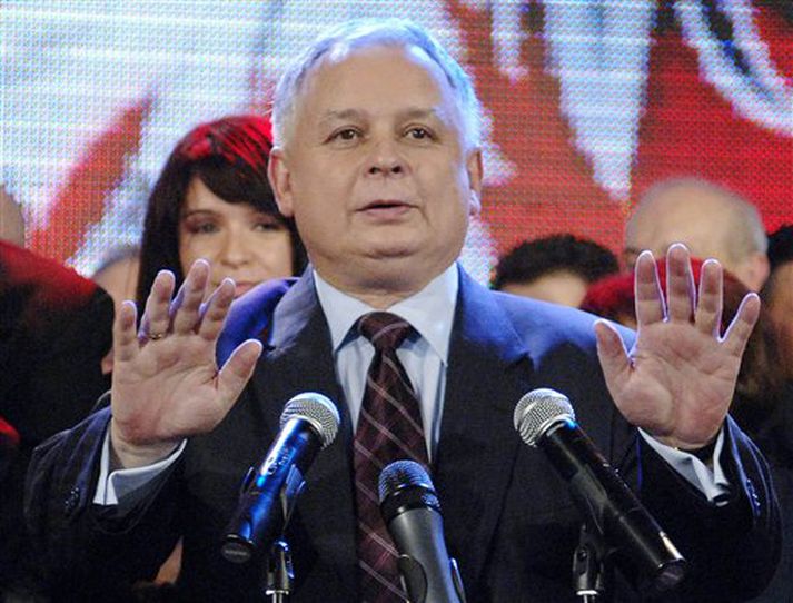 Lech Kaczynski, næsti forseti Póllands.