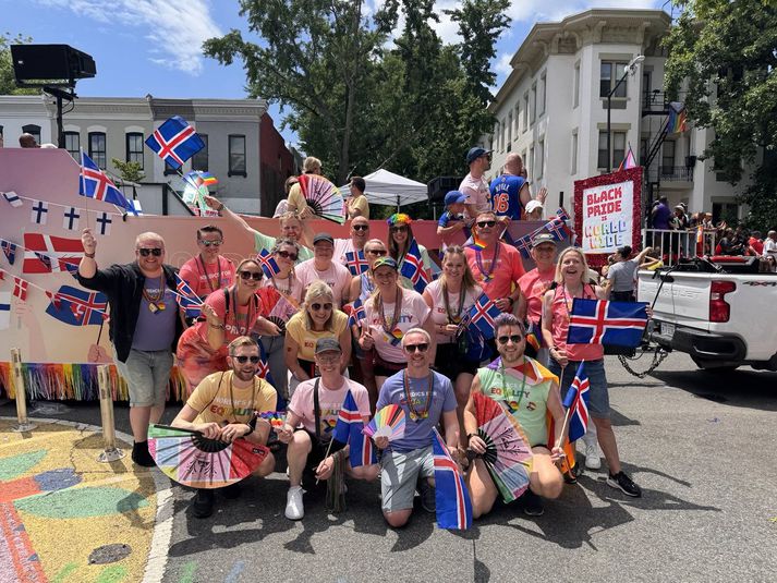 Íslenska sendinefndin í Washington.