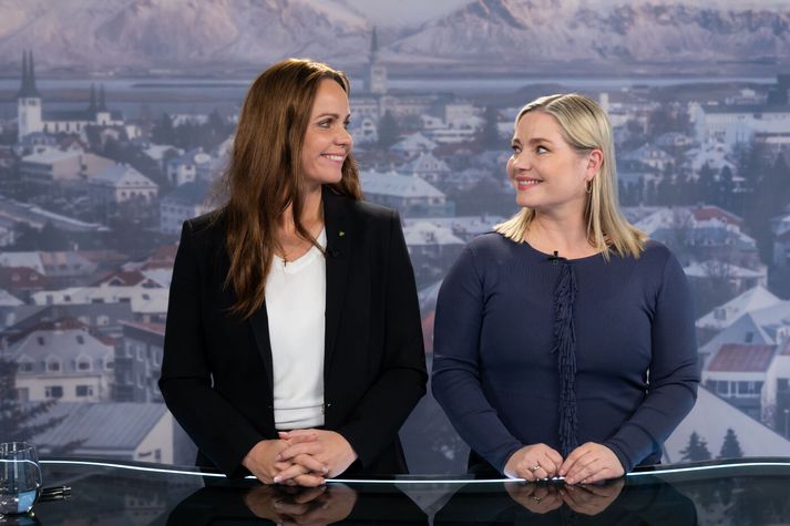 Ingibjörg Isaksen og Lilja Alfreðsdóttir mættust í pallborðinu á Vísi í vikunni.