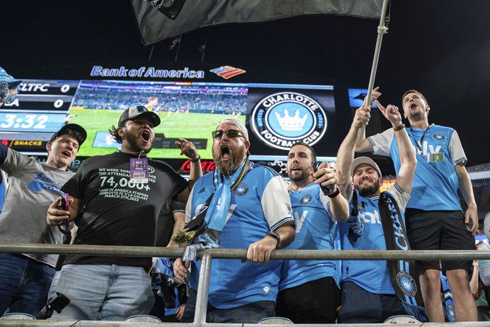 Stuðningsmenn Charlotte FC létu vel í sér heyra á fyrsta heimaleiknum í sögu félagsins.