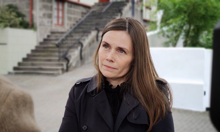 Katrín Jakobsdóttir forsætisráðherra ræddi við fréttastofu að loknum ríkisstjórnarfundi í dag.