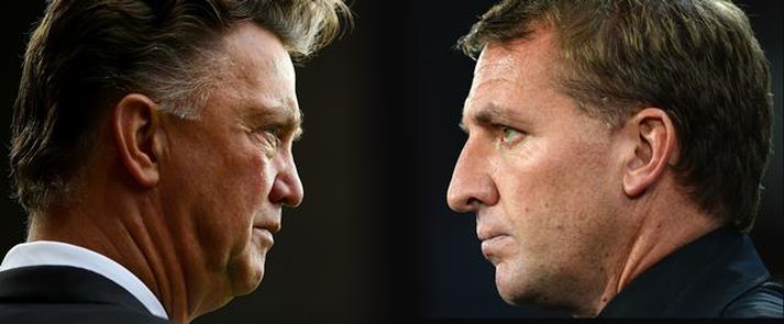 Van Gaal og Rodgers eru báðir undir mikilli pressu.