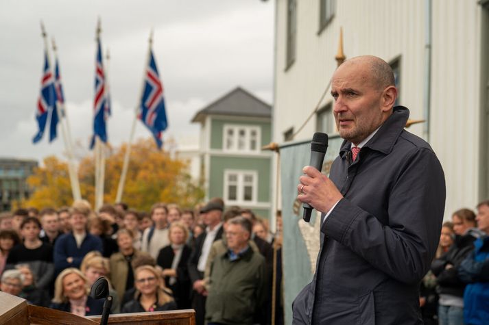 Guðni Th. minnti MR-inga á að námið eigi að vera erfitt, annars sé það ekki þess virði.