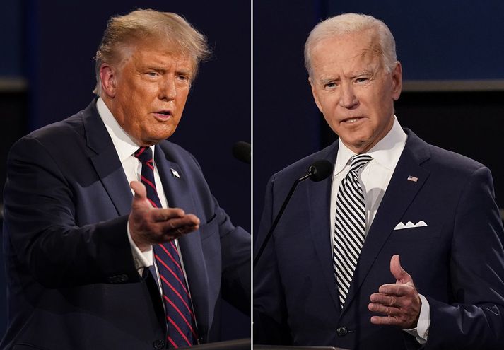 Donald Trump og Joe Biden.