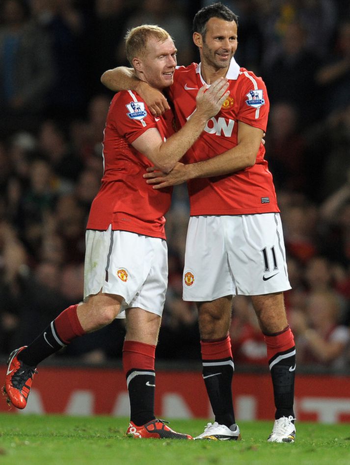 Ryan Giggs og Paul Scholes.