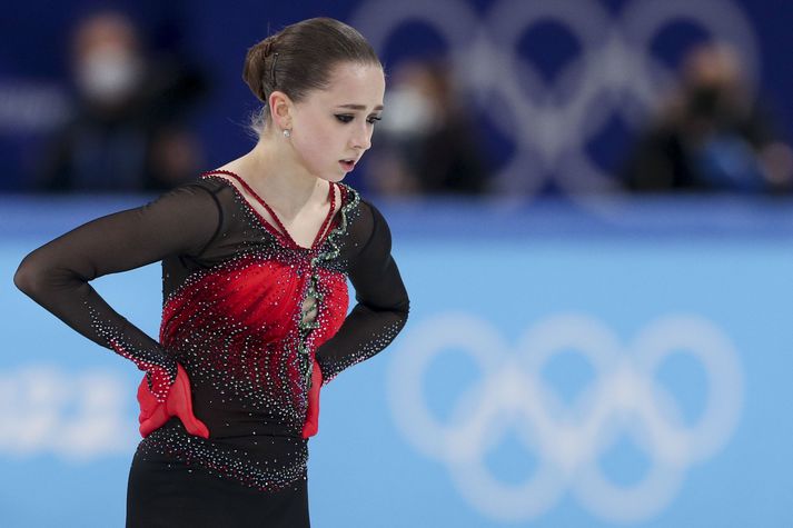 Kamila Valieva á Ólympíuleikunum í Peking árið 2022.