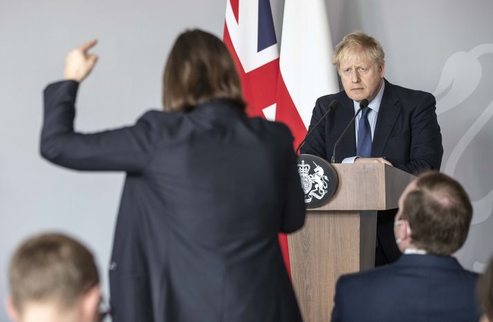 Boris Johnson gat lítið annað gert en að hlusta.