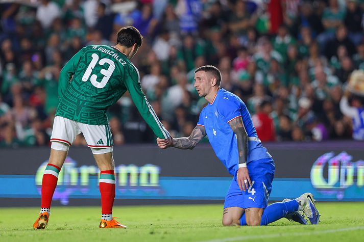 Damir Muminovic var eini leikmaðurinn úr Lengjudeildinni sem spilaði leikinn, en hann er nú á mála hjá Grindavík.