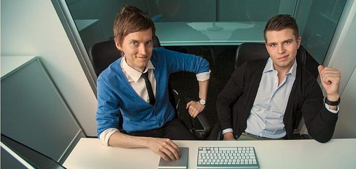 Stofnendur Transmit. Geir Freysson framkvæmdastjóri og Agnar Sigmarsson, sölu- og markaðsstjóri.