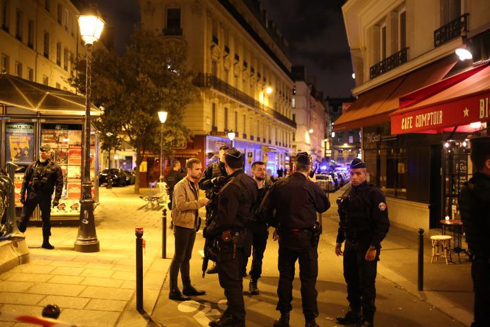 Árásin var framin í Opéra hverfinu í miðborg Parísar.