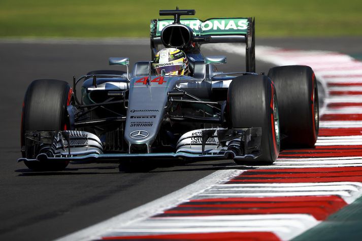 Lewis Hamilton vann í Mexíkó.