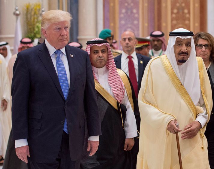 Donald Trump og Salman bin Abdulaziz al-Saud, konungur Sádi-Arabíu.