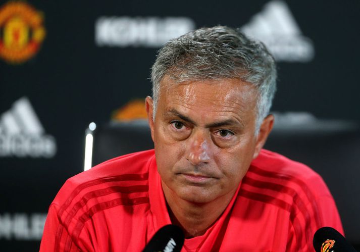 Mourinho var ekki vel upplagður í dag